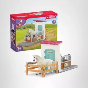 슐라이히 호스 클럽 u2014 용 말대 연장 놀이 세트 5세 소녀 및 소년을 위한 말 장난감이 포함된 21피스