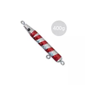 싸파 더블킬 대구 봉메탈 지그 실버레드 400g 선상 지깅