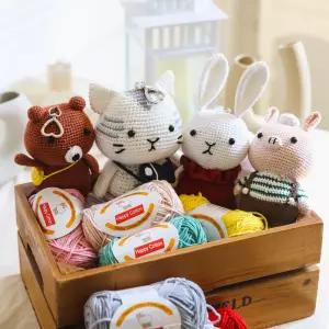 코바늘 인형 DIY Hainchan 뜨개질 도안