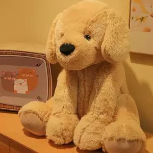 큰강아지 인형 리트리버 강아지 반려동물 초대형 부드러운 일자형 필통 펜슬케이스 알럽하우스