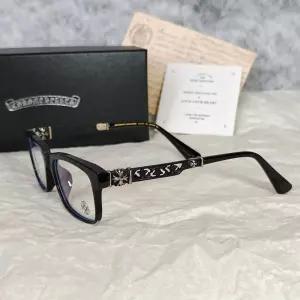 미국 크롬 스타일 하트 텅 빈 프레임 안경 여성 남성용 텍스처 전체 검정 376821208560