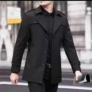 NFY027 빅 사이즈 봄가을 루즈핏 하프 싱글 트렌치코트