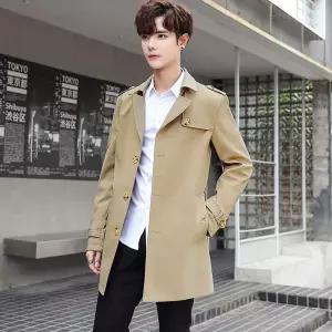 NFY005 빅 사이즈 봄가을 루즈핏 하프 싱글 트렌치코트