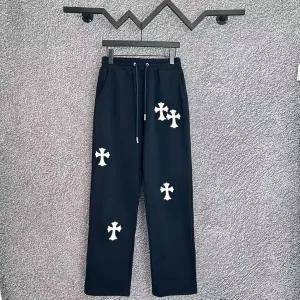 미국 크롬 하츠 블랙 스크립트 로고 스웨트팬츠 미디엄 357444632009