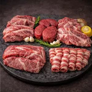 [대한민국농수산] 미국산 소고기 모듬 1kg(안심+업진+갈비+척아이롤+우삼겹)