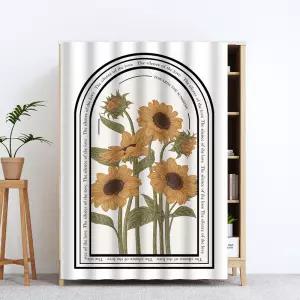 옷장커튼 슬라이드 방진 무타공 신발장 베이지 서랍장 가리개