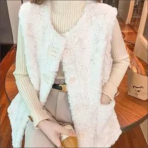 털조끼 뽀글이 레이어드 겨울 퍼조끼 베스트 소프트