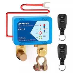 Knoweasy 12V 240A 원격 배터리 킬 스위치 - 자동차 트럭 RV 보트를 위한 스마트 전압 제어 방지 분리 소모