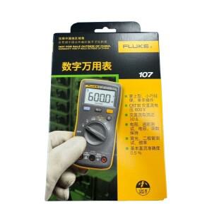 플루크 107 포켓 디지털 멀티미터 AC/DC 전압 테스터 (옴 커패시턴스 Hz 측정 및 스마트 포함)