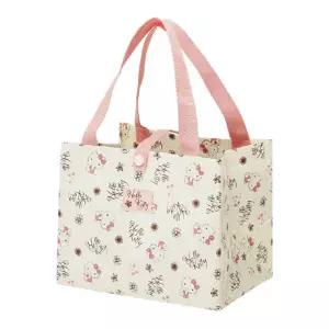 헬로키티 스퀘어 에코백사각백 토트백 캐주얼 나들이백 다용도백 가방 도시락 런치백 귀여운백 예쁜