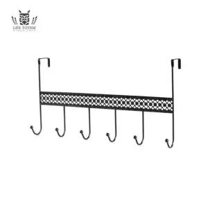 라이프토템 메탈 패턴 도어훅 행거 일자 후크 옷걸이 정리