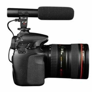 JINTU 전문 샷건 콘덴서 카메라 마이크 캐논 EOS 1300D 4000D 80D T6i 용