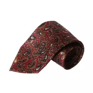 헨릭 댄디 페이즐리 수동넥타이 폭8.3cm 와인 HR137 수동넥타이 니트넥타이 패턴넥타이