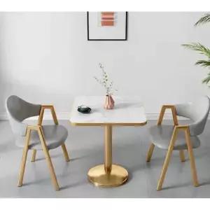 2인용 식탁 카페 세라믹 원형 테이블 세트 부부