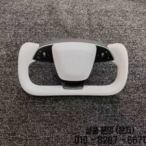 요크 핸들 3.0 모델 Y 주니퍼 테슬라 호환2025용 스티어링 휠 나파 가죽 열선 내장 자동차 레이싱 액세서리