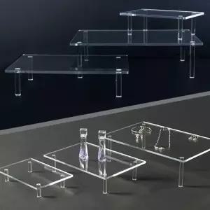 사각 테이블형 진열대 아크릴 진열대 화장품 소품진열 사각진열대 테이블형진열대