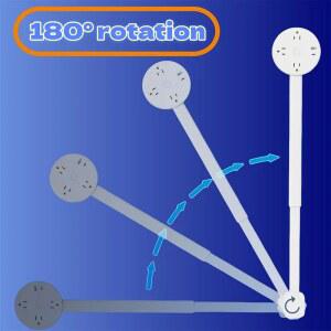 회전형 플랫 플러그 멀티탭 침대 뒤 소파 좁은 공간 콘센트 확장