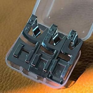 3/4/6mm 롤드 헴 프레서 풋 세트 3개입  가정용 다기능 재봉틀용 좁은 가장자리 풋  싱거 브라더 주키 호환