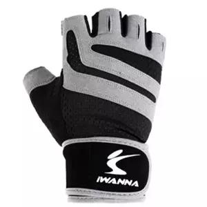 [아이워너]웨이트장갑 트레이닝 글러브 2중 밴드 그레이 XL-WFIJ3XO