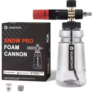 압력 세탁기용 레인코보 폼 캐논 와이드 마우스 세차용 두꺼운 스노우 랜스 1/4인치 퀵 커넥터가 있는