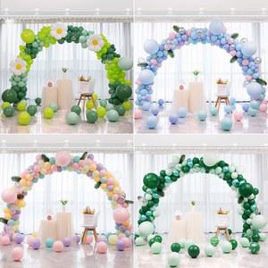 개업행사 풍선 아치형 매장 KT보드 표기 행사 오픈 대형에어아치 그린 에어 레드 벌룬