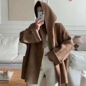 [다잇템] 여성 FW 코트 망토 하프핏 퍼 혁대 후디 코트_24169137_588872