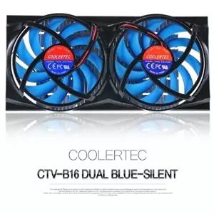 고품질 쿨러 CTV-B16 블루 냉각기 듀얼 팬 저소음 쿨링 VGA쿨러 RAM쿨러 컴퓨터팬 rgb쿨러 WFIJQCB