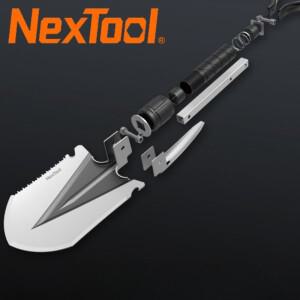 NexTool 다기능 삽 무기 삽, 자기 방어, 야외 접이식 공학 등급 도구, 보안