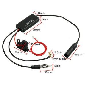 카홈 3-in-1 DAB AM FM 차량용 안테나 스플리터 라디오 신호 증폭기 유니버설 부스터 앰프 자동차 부품 실