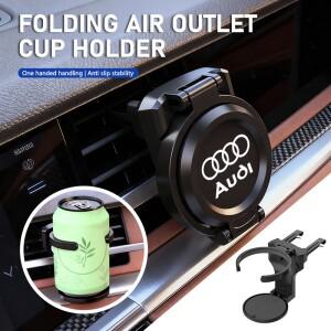 아우디 S라인 A6 Q7 A7 A8 A3 RS A1 A5 A4 콰트로 Q5용 차량용 컵홀더 접이식 송풍구 음료담배 재떨이 고정