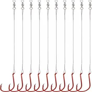 아블코키 서클 후크 메기 리그 - 리더 솔트워터 낚시 후크와 1/0-10/0 헤비 듀티 베이스 캣피싱 태클이