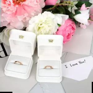 돌반지함 형 돌반지케이스 화이트 돌반지 예물반지 프로포즈반지 함 상자 케이스