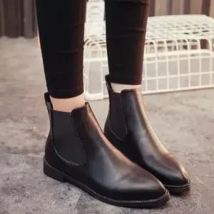 뾰족코 첼시부츠 로우힐 앵클부츠 워커 부츠 다우리협 다우리협력업체02 워커힐