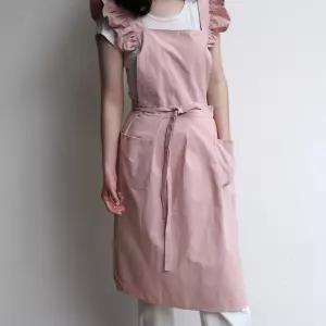 원피스 앞치마 모던 스타일 어린이집 유치원 학교 공방 커피숍 4가지 타입