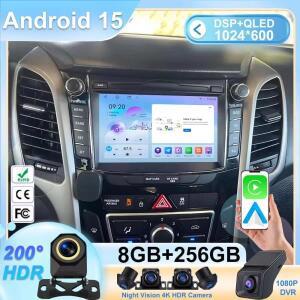 현대 I30 Elantra GT 2011 - 용 무선 Carplay 차량용 라디오 안드로이드 자동 멀티미디어 스테레오 비디오