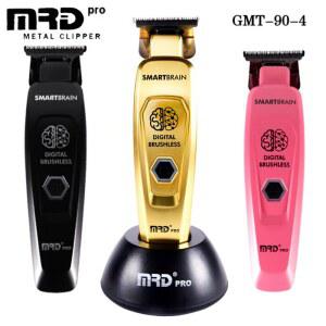 바리깡 셀프 헤어 이발 MRD 스마트 브레인 GMT 90 4 트리머 고속 조각 푸시 남성용 클리퍼 풀 메탈 바디 DLC 440C 블레이드