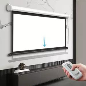 전동 스크린 노출형 회의용 롤스크린 사무용 매립형