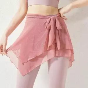 와이존커버 힙커버 요가 시스루 힙가리개 랩스커트 WD4047F