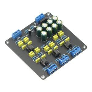 AC 12V NE5532 듀얼 채널 2.0 스테레오 하이/미드/베이스 3방향 스피커 전자 크로스오버 필터 328hz-3288hz