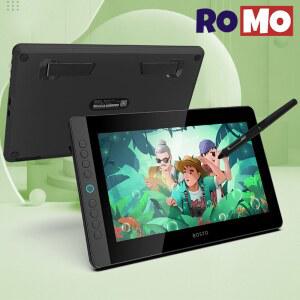 드로잉 태블릿 스케치 그림 그리는 패드 BOSTO 12HD 디지털 스크린 손으로 그린 컴퓨터 보드 LCD