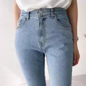 의류 빅사이즈 밴딩 컷팅 부츠컷 306P464S 데님 WD44C66