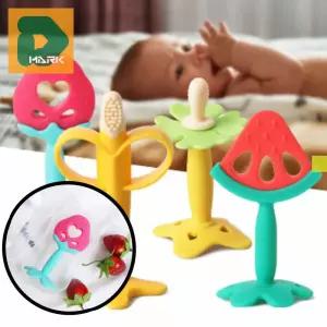 실리콘 치발기 치아 유아용 가려움 잇몸 이갈이 안전 구강 기능성 아기 마사지 돌 통증 발육 완화 유아