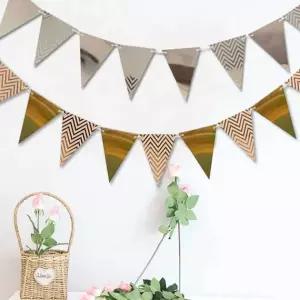 가렌드 가랜드 생일 백일 크리스마스 금색은색 파티