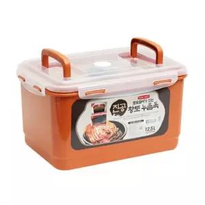 김치통 참숯 누름독 황토 진공 밀폐용기 12.5L