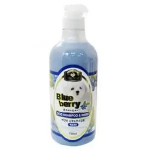 뉴벨버드 블루베리 샴푸n린스 750ml 애견목욕 반려견미용 반려견목욕 강아지브러쉬