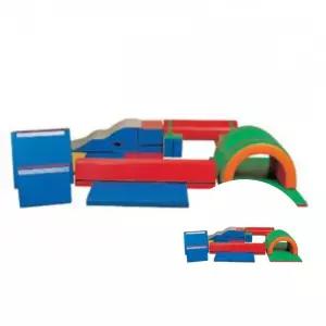 실내용 허들 매트 놀이 매트 세트 유아 안전 매트 뛰기 장애물 넘기 아동 체육 놀이용