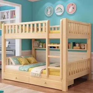 원목 2층 프레임 침대 목재 1층 책상형 조립식 벙커 기숙사 원룸 이층