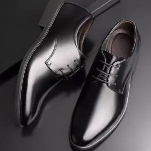 회사 검정색 구두 출퇴근 남자 데일리 수제화-WFIN0T9
