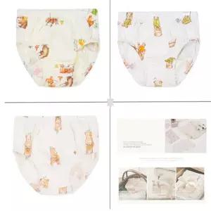 [오가닉맘](귀여운곰)캠핑멀 트리워니 워니남아브리프(삼각)3종세트 MKFUUP11