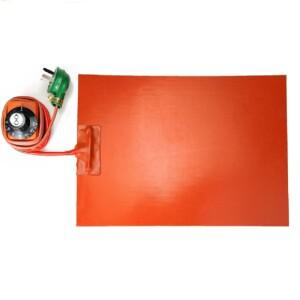 110V/220V 유연한 실리콘 고무 가열 패드 전기 히터 플레이트 매트 W/3M 접착 손잡이 온도 컨트롤러 조절